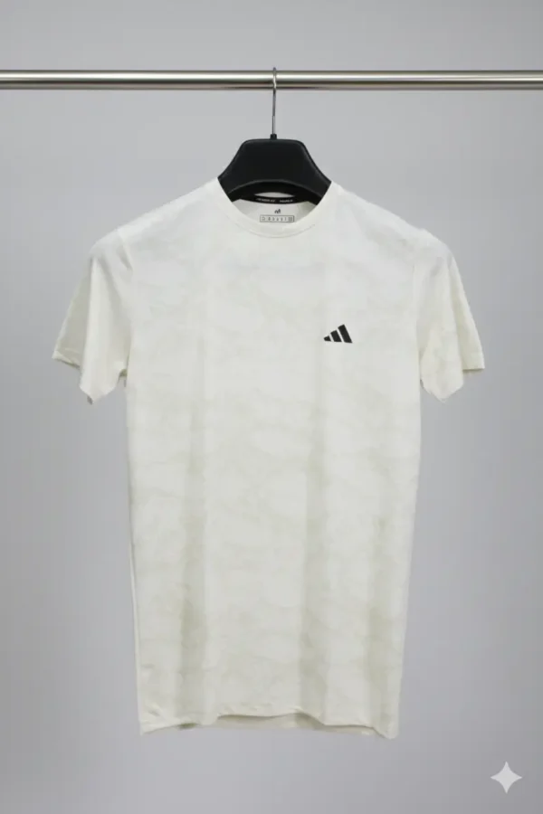 White Mesh Active Shirt – Lycra 4-Way Stretch Lightweight & Clean Fit
